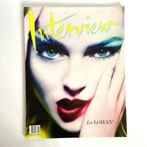 INTERVIEW MAGAZINE FEBRUARY 2009 LINDSEY LOHAN COVER EXCELLENT CONDITION